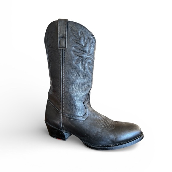 dingo Other - DINGO MENS WESTERN BLACK DEERTAN LEATHER COWBOY BOOTS SIZE 9.5